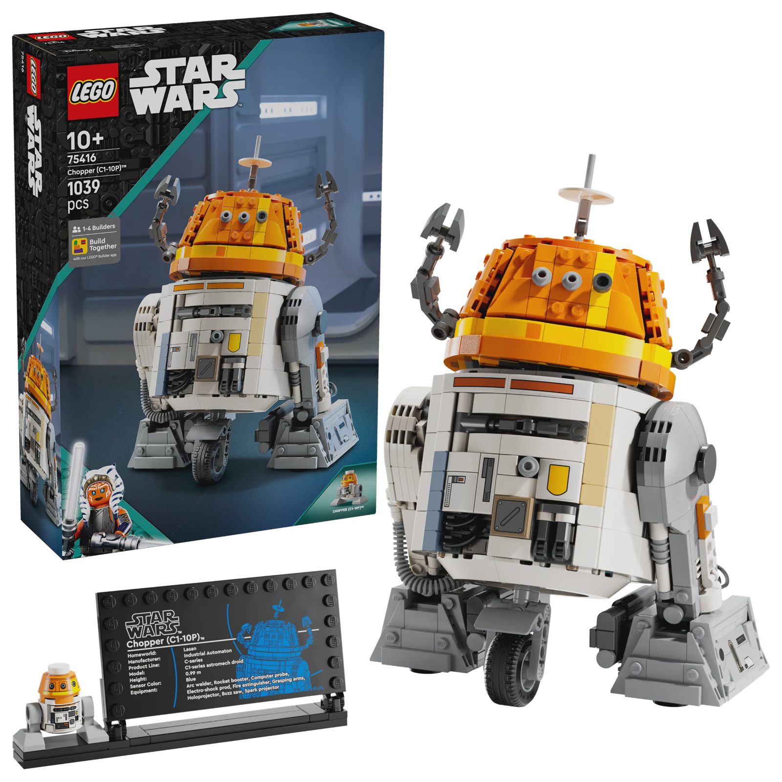 LEGO Star Wars Chopper (C1-10P) Astromech Droid 75416, bild 4