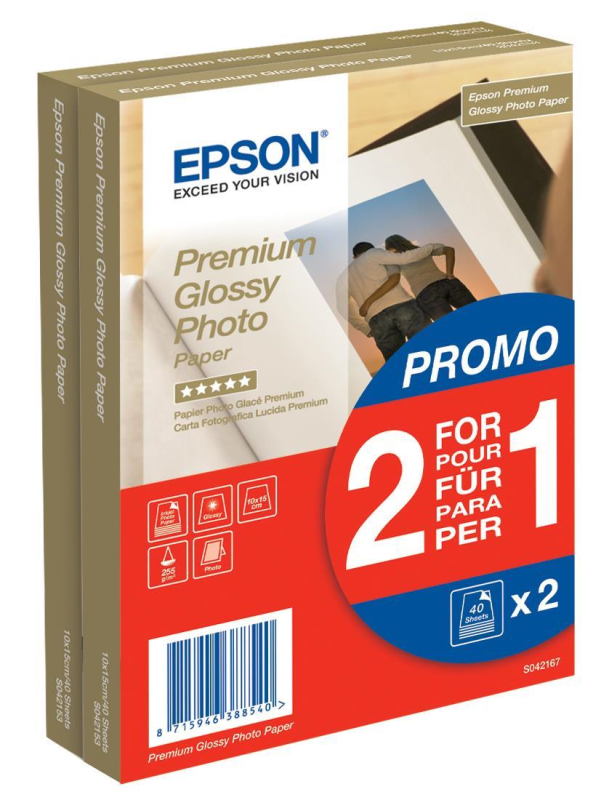 Epson Premium Glossy Photo Paper 10x15cm