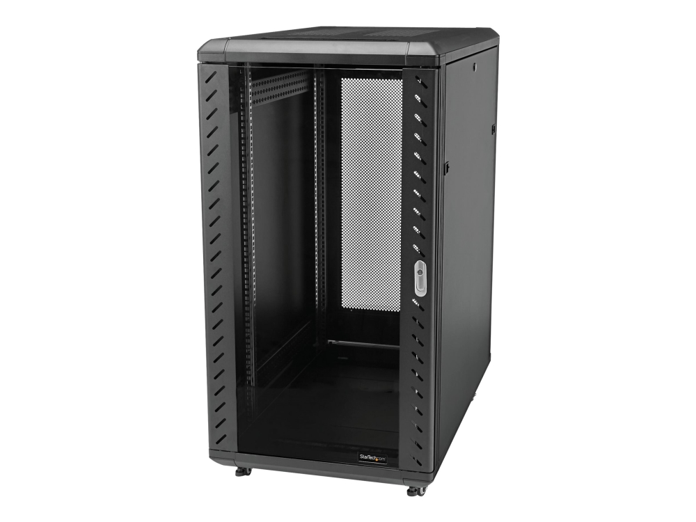 19" Skåp StarTech.com 18U, 600x950x1000mm, stående med hjul - Svart