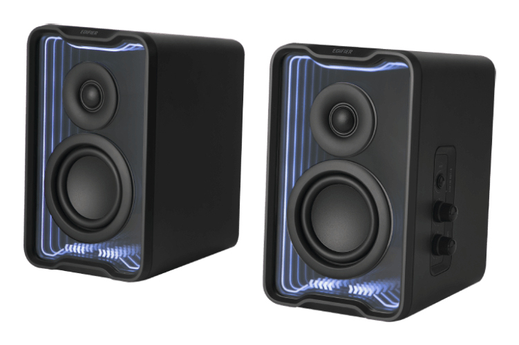 Edifier QR30 2.0 Desktop Active Speaker, 2x15W RMS, Bluetooth/USB-A, RGB - Svart, bild 4
