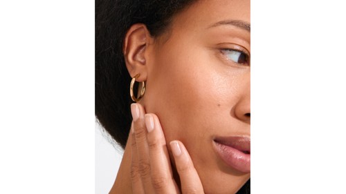 PILGRIM - INNER Hoop Earrings - Gold-Plated - 25 mm, bild 3