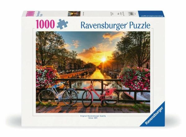 Ravensburger Pussel: Bicycles in Amsterdam 1000 bitar