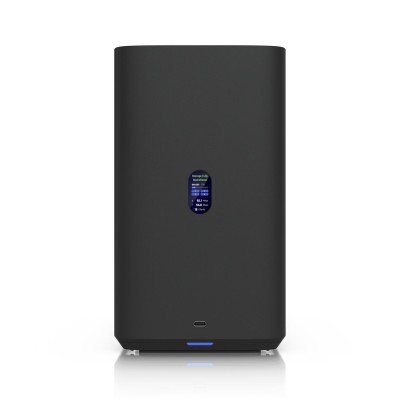 Ubiquiti Networks UniFi NAS-4, 4-bay 3.5" NAS, 2xM.2, 2.5GbE LAN, USB-C, inkl. PoE+++ 90W adapter - Svart