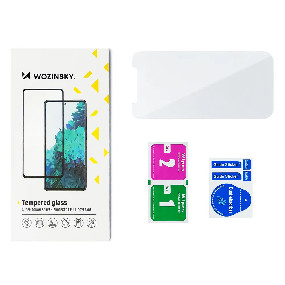 Wozinsky Fullt lim Moto G51 helskärm härdat glas med svart ram, bild 5