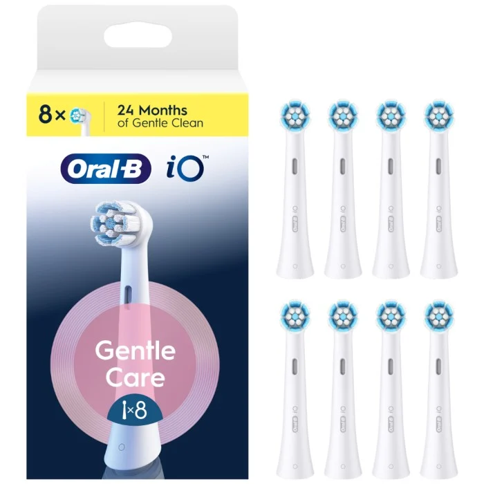 Oral-B iO Gentle Care borsthuvuden 8 st, vita