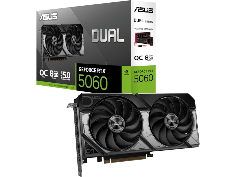 ASUS Dual GeForce RTX 5060 8GB GDDR7 OC Edition grafikkort, bild 5