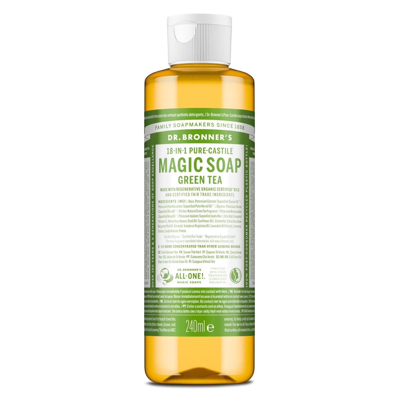 Dr. Bronner's All-One Magic Soap Green Tea 240 ml, bild 3