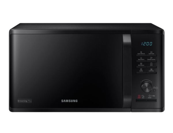 Samsung MG23K3515AK, Bänkdiskmaskin, Grillmikrovågsugn, 23 l, 800 W, Inbyggd display, LED