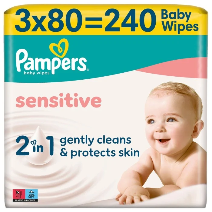 Pampers Sensitive Tvättservetter 240 st