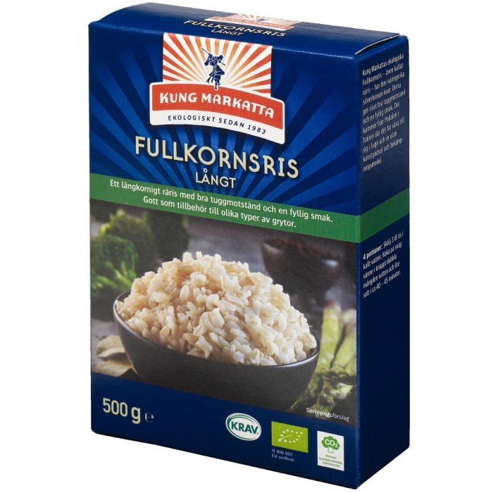 Kung Markatta Fullkornsris Långt 500 g