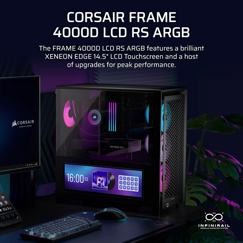 Corsair Frame 4000D LCD RS ARGB Svart, bild 3