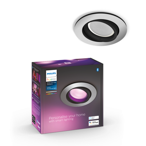Philips Hue WCA Centura Round infälld spotlight aluminium