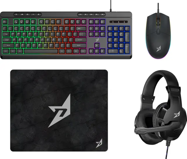 NEXT XD-50 4-i-1 gaming-paket (Svart)