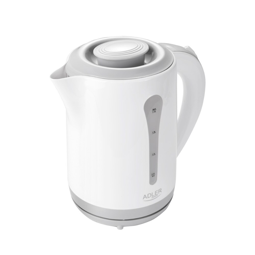Adler AD 1244, 2,5 l, 2200 W, Vit, Plast, Vattennivå indikator, bild 2
