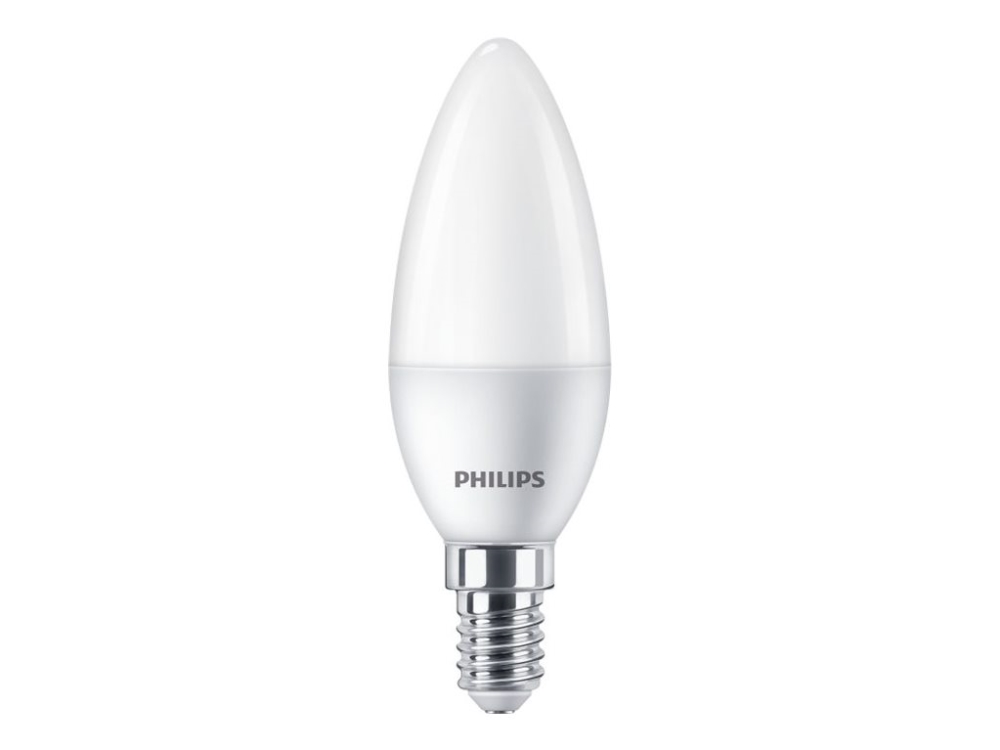 Philips CorePro - LED-glödlampa - form: B35 - glaserad finish - E14 - 5 W (motsvarande 40 W) - klass F - varmt vitt ljus - 2700 K
