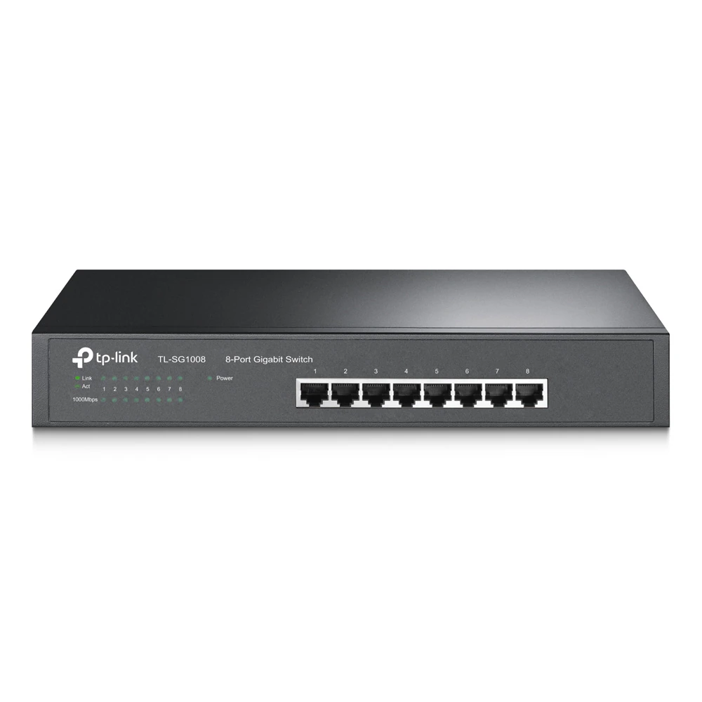TP-Link TL-SG1008 - Switch - 8 x 10/100/1000 - skrivbordsmodell