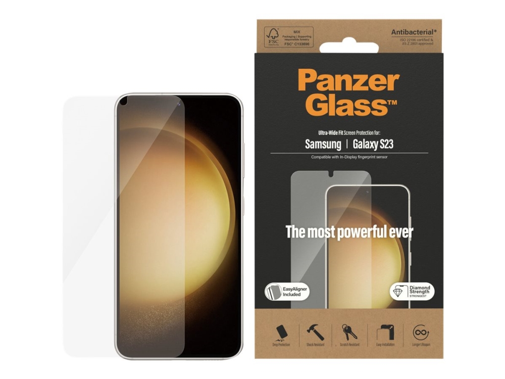 PanzerGlass™ | Skärmskydd - Ultra-Wide Fit | Samsung® Galaxy S23