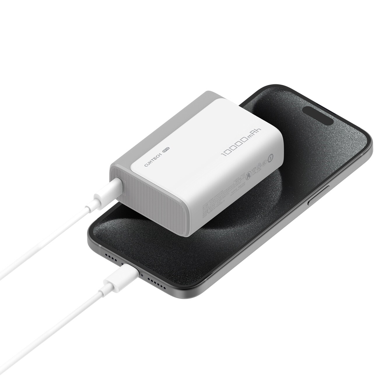 CUKTECH 30W 10000mAh Power Bank 1C1A - CP13- Grå färg, bild 4