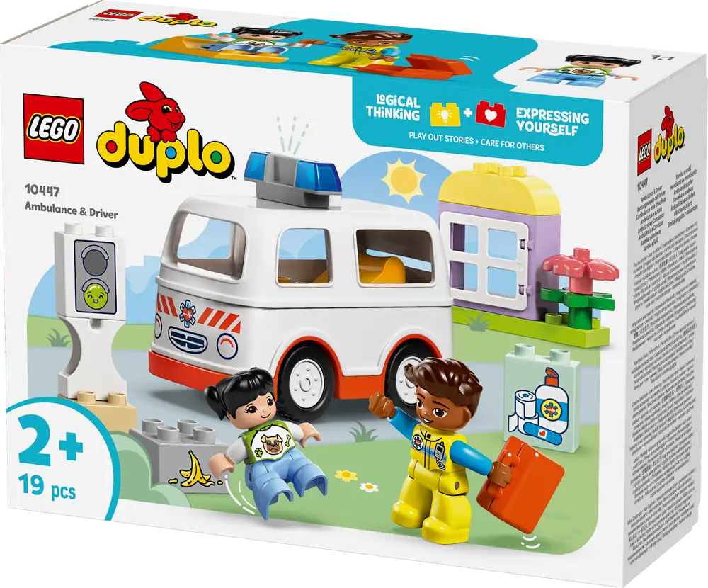 LEGO DUPLO Town Ambulans och förare 10447