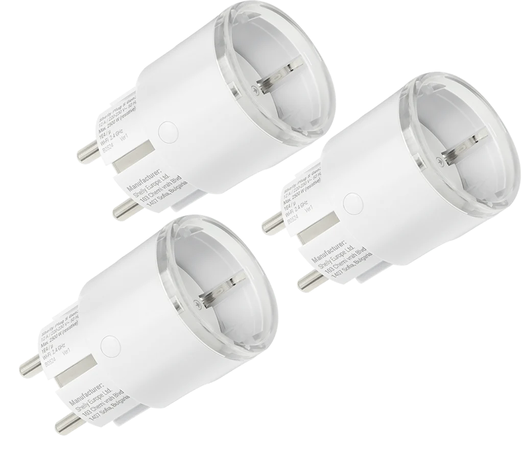 Shelly Plug S Gen 3 Vit 3-pack