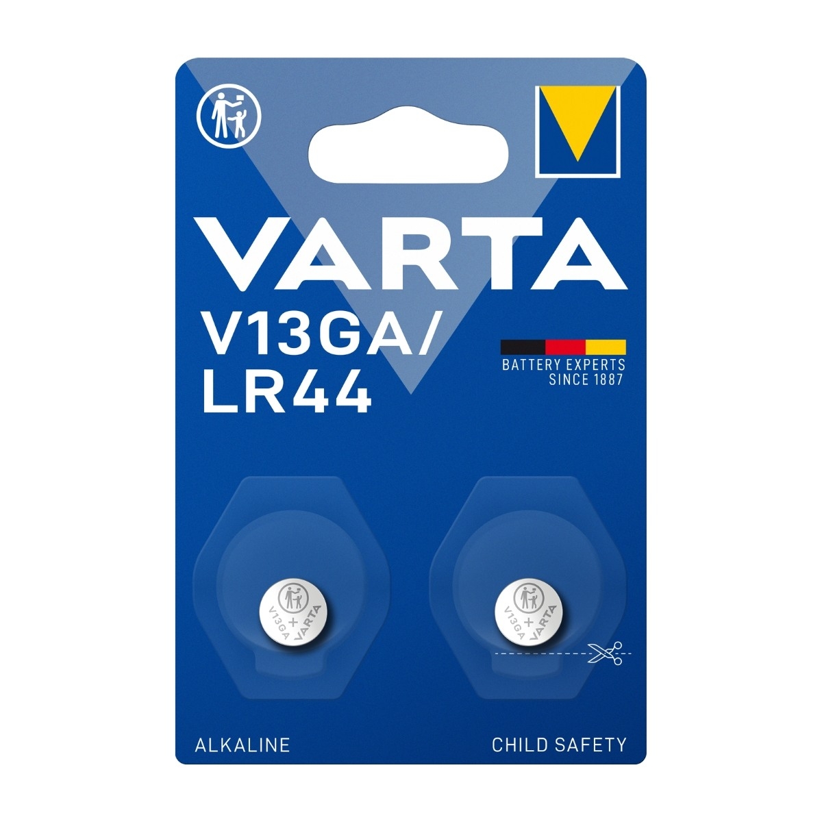 VARTA V13GA/LR44 knappbatteri, 2 st