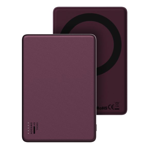 IDEAL OF SWEDEN Slim Powerbank MagSafe 5000 mAh Cherry Lacquer