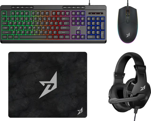 NEXT XD-50 4-i-1 gaming-paket (Svart)