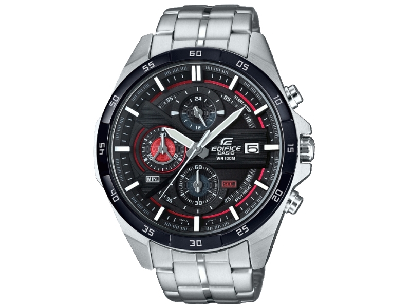 Casio EFR-556DB-1AVUEF kronografklocka, vattentålig, silver/vit