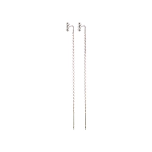 PILGRIM - TITANIA Crystal Earrings - Silver-Plated