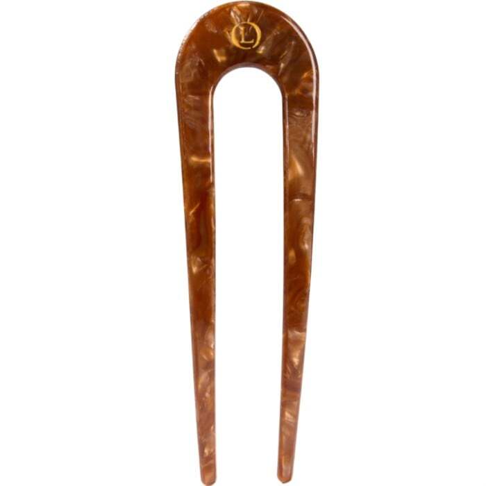 Lenoites Eco-friendly French Hair Pin Cocoa Brown 1 pcs