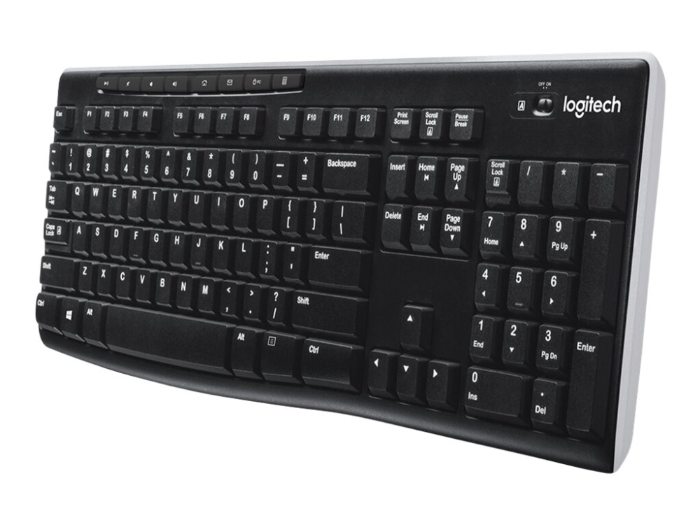 Logitech Wireless Keyboard K270 - Tangentbord - trådlös - 2.4 GHz - brittisk