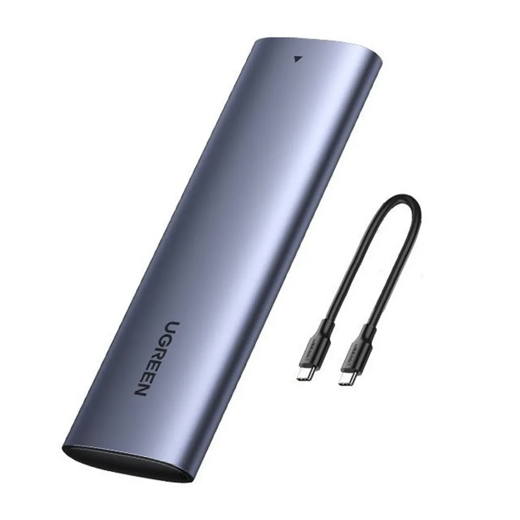 Ugreen - Förvaringslåda - M.2 - M.2 NVMe Card - USB 3.1 (Gen 2) - grå, bild 2