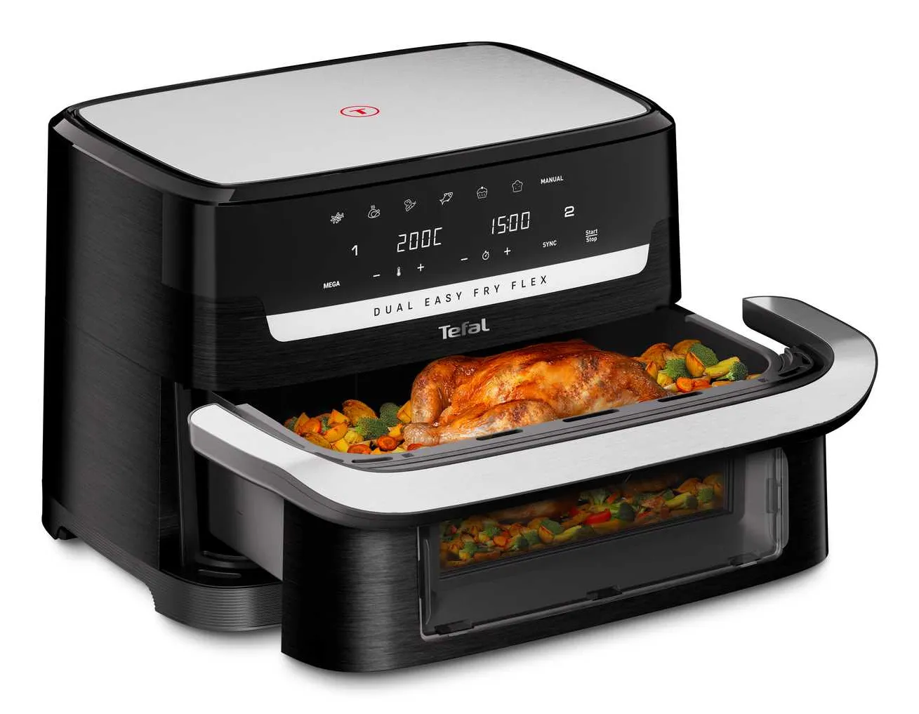Tefal EY9228 luftfritös 9 L Dual Easy Fry Flex