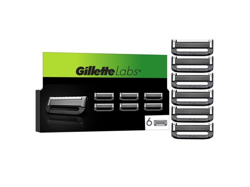 Gillette - GilletteLabs rakblad - Grön/Svart - 6 st, bild 2