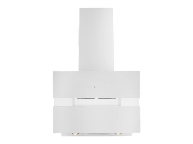 SILVERLINE HISAR SL 3390-60 HV - Kåpa - vinklad skorsten - bredd: 59.6 cm - djup: 32.9 cm - utsug och återcirkulering (-) - utan motor - vit