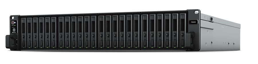 Synology Rack-FlashStation FS6400, 24-bay NAS, Dual Intel Xeon 8-Core 2,1GHz CPU, 32 GB RAM, 2x10GbE+2x1Gbe, rackmonterbar 2U, bild 2