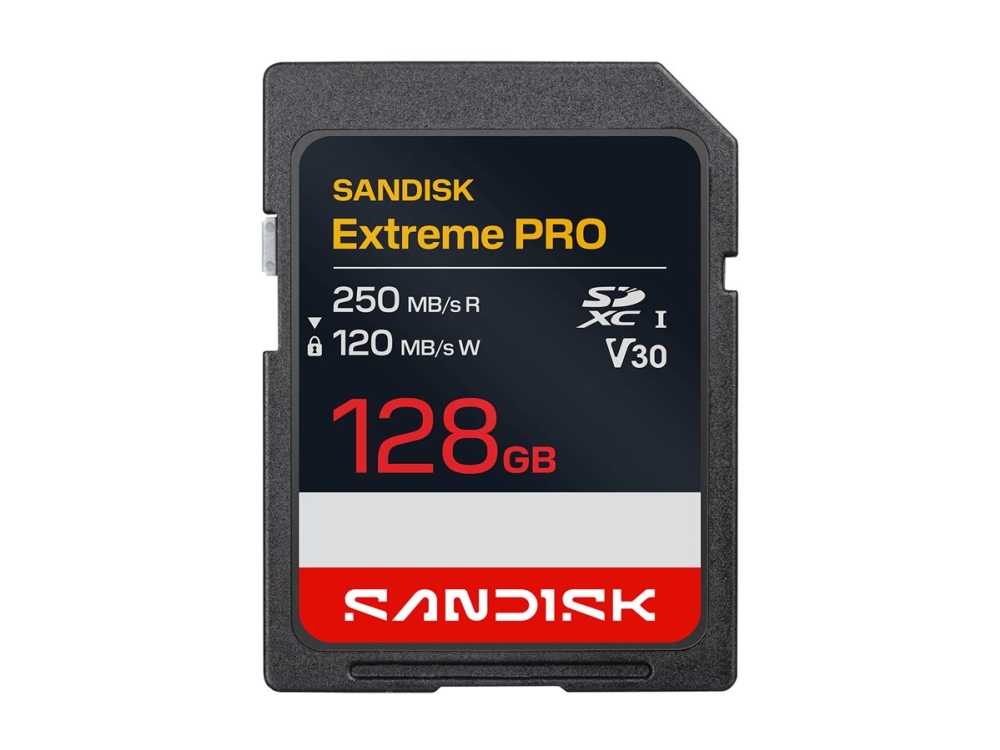 SanDisk Extreme Pro SDXC V30 128GB 250MB/s -minneskort