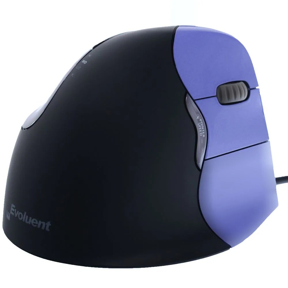 Evoluent VM4S ergonomisk vertikal liten USB-mus för högerhand