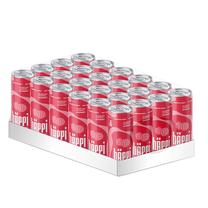 24 x hÄppi 330 ml Hallon 2 kr pant
