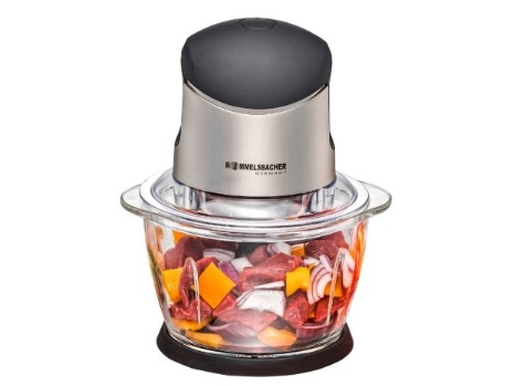 Rommelsbacher MZ 400, 1 l, CE, Svart, Rostfritt stål, Glas, Rostfritt stål, 400 W