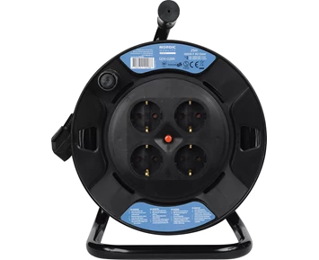 Nordic Quality Cable reel Safety plug, H05VV-F 3x1.5mm², 25m