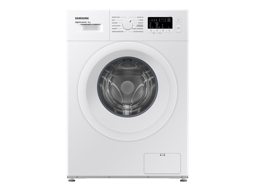 Samsung WW60A3120WE - Tvättmaskin - bredd: 59.5 cm - djup: 44 cm - höjd: 85 cm - frontmatad - 6 kg - 1200 rpm - vit, bild 2