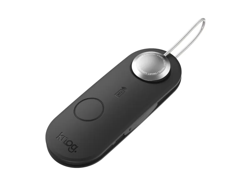 Knog Scout Travel, Bagage, Spårningsbricka, Svart, Vattentålig, Silikon, IP65