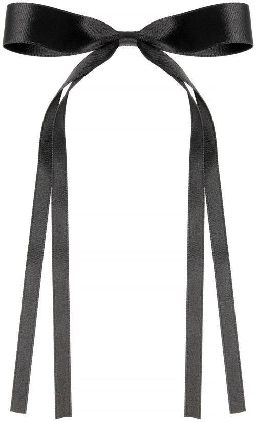 By Lyko Petite Bow Clip Midnight Black