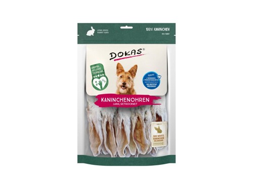 Dokas - Dried rabbit ears - 180gr, bild 2
