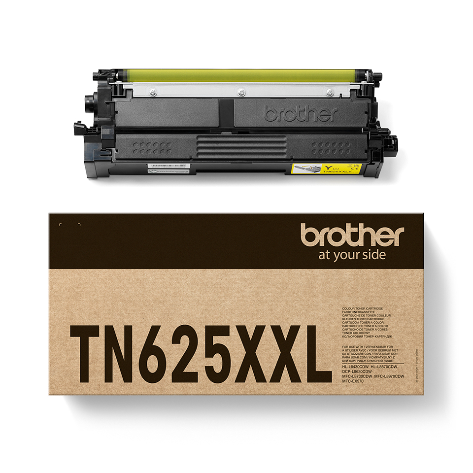 Brother TN-625XXLY, 6500 sidor, Gul, bild 3