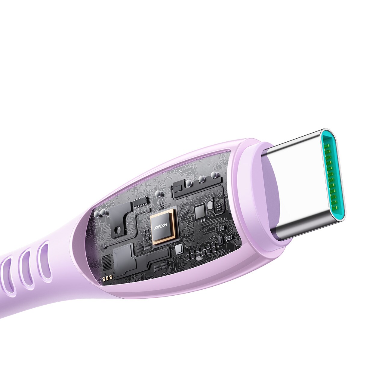 Joyroom S-A59 snabbladdningskabel USB-A till USB-C 1,2m – Lila, bild 3