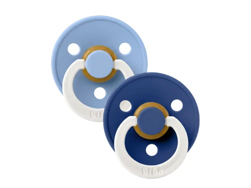 BIBS Pacifier Colour Latex Sky Blue Glow/Cornflower Glow Size 2 2pcs, bild 4