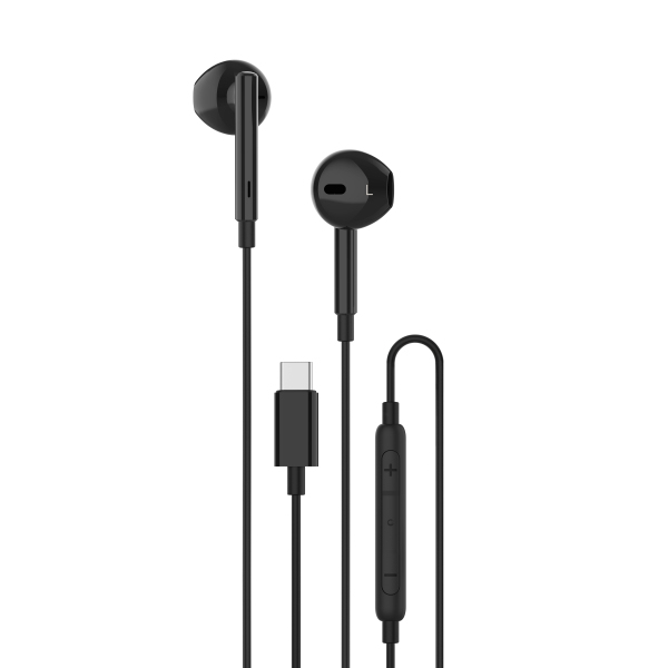 Unisynk Hörlurar USB-C Svart, bild 3
