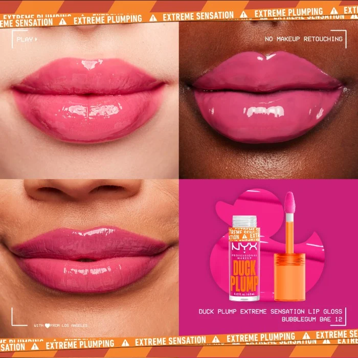 NYX PROFESSIONAL MAKEUP Duck Plump Lip Gloss 12 Bubblegum Bae, bild 2